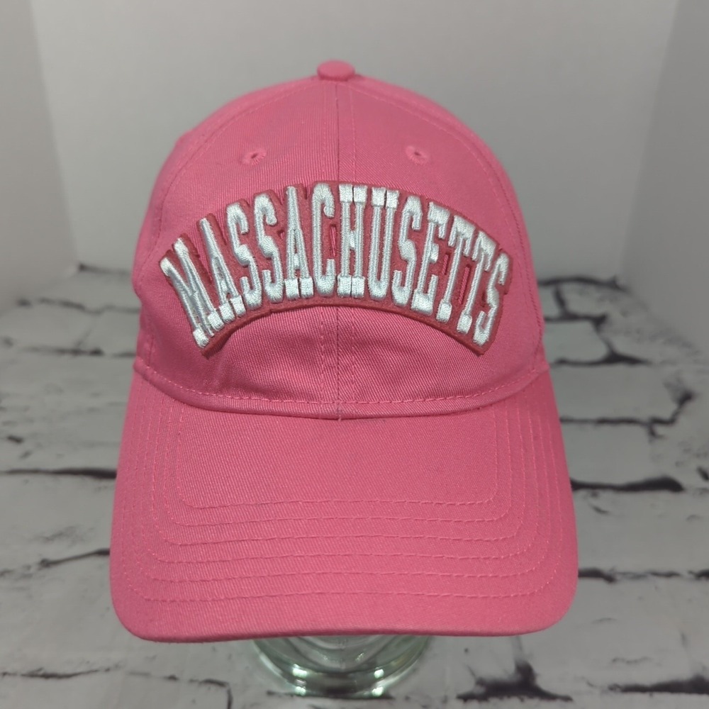 Massachusetts Pink Womens Hat Adjustable Ball‎ Cap